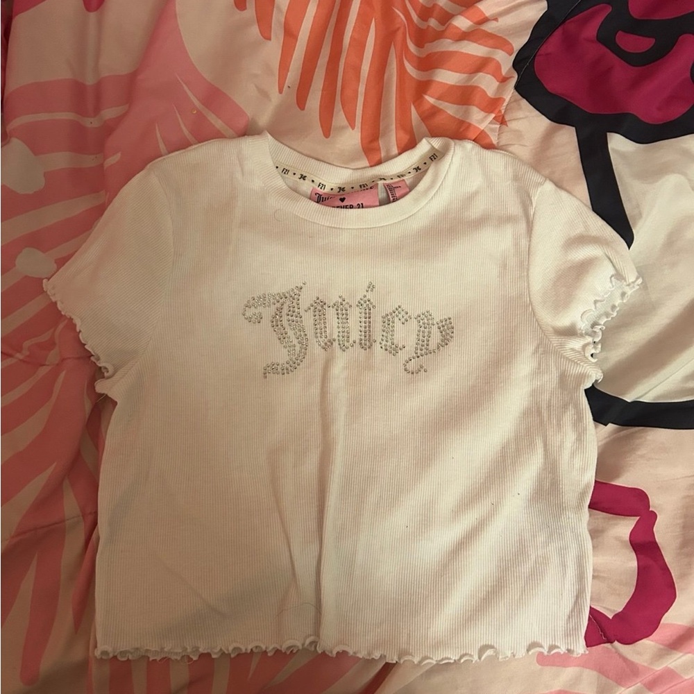 Juicy Couture White crop top